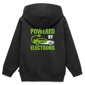 Véhicule électrique Voiture électrique à propulsion électrique - Sweat Premium à capuche zippé enfant bio - noir - Dos - AI Model Kid Male (0cm)