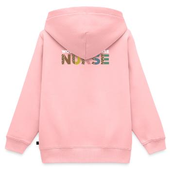 Wound Manager Wound Expert - Kids Premium Organic Zip-up Hoodie - rose - Back - AI Model Kid Female (0cm)