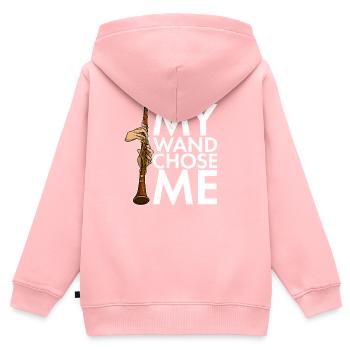 Clarinet Instrument Clarinetist Musicians - Kinder Premium Organic Zip Hoodie - Rosa - Hinten - AI Model Kid Female (0cm)