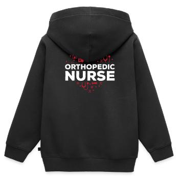 Retro Ferry Vêtements Porte-conteneurs - Sweat Premium à capuche zippé enfant bio - noir - Dos - AI Model Kid Male (0cm)