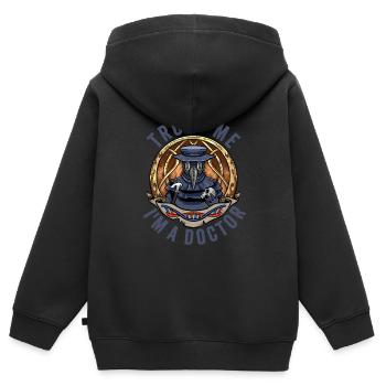 Seuchendoktor-Outfit Seuchendoktor-Maske Medikamente - Kinder Premium Organic Zip Hoodie - Schwarz - Hinten - AI Model Kid Male (0cm)