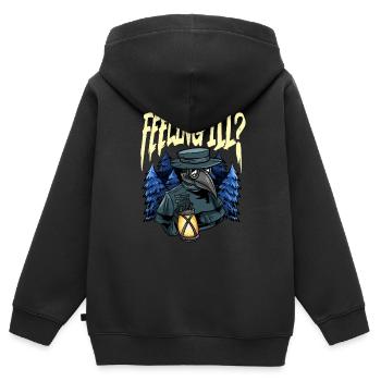 Seuchendoktor-Outfit Seuchendoktor-Maske Medikamente - Kinder Premium Organic Zip Hoodie - Schwarz - Hinten - AI Model Kid Male (0cm)