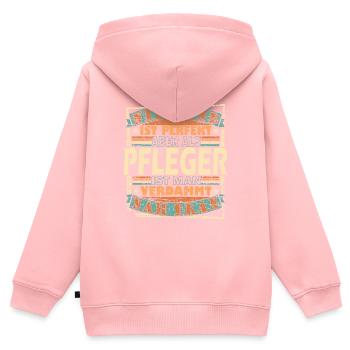 Krankenschwester Arzthelferin Krankenhaus - Kinder Premium Organic Zip Hoodie - Rosa - Hinten - AI Model Kid Female (0cm)