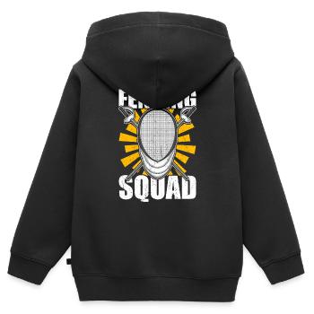 Fechter Fechter - Kinder Premium Organic Zip Hoodie - Schwarz - Hinten - AI Model Kid Male (0cm)