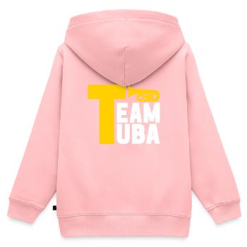 Tuba tuba player - Kids Premium Organic Zip-up Hoodie - rose - Back - AI Model Kid Female (0cm)