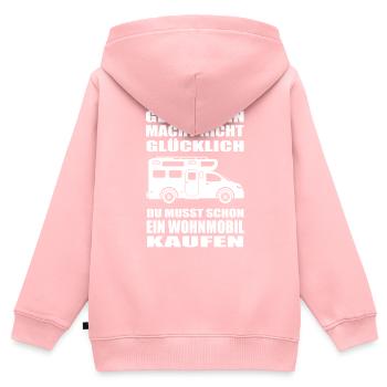 Wohnmobil - Kinder Premium Organic Zip Hoodie - Rosa - Hinten - AI Model Kid Female (0cm)