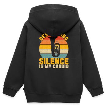 Tuba tuba player - Kids Premium Organic Zip-up Hoodie - black - Back - AI Model Kid Male (0cm)