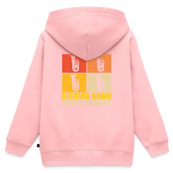 Tuba tuba player - Kids Premium Organic Zip-up Hoodie - rose - Back - AI Model Kid Female (0cm)