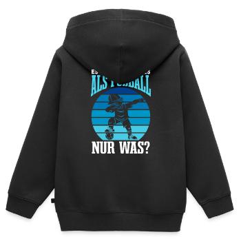 Dabbender Fußballer Dab Fußball Fan - Kinder Premium Organic Zip Hoodie - Schwarz - Hinten - AI Model Kid Male (0cm)