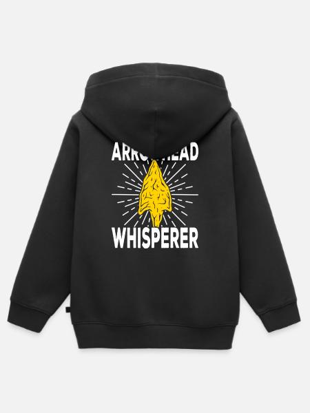 Pfeilspitzenjagd Pfeilspitzen - Kinder Premium Organic Zip Hoodie - Schwarz