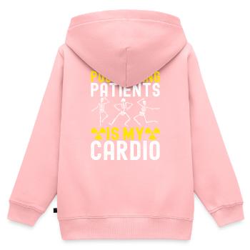 Radiologie Radiologe - Kinder Premium Organic Zip Hoodie - Rosa - Hinten - AI Model Kid Female (0cm)