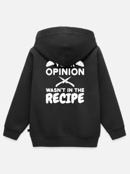 chefkoch koch kochen spruch - Kinder Premium Organic Zip Hoodie - Schwarz