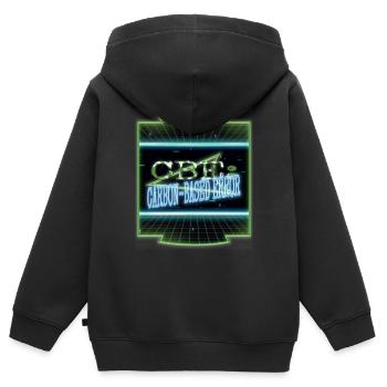 statement present codes joke awesome encrypt - Kinder Premium Organic Zip Hoodie - Schwarz - Hinten - AI Model Kid Male (0cm)
