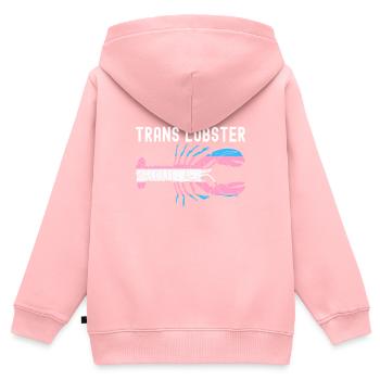 Transgender Trans LGBTQ - Kids Premium Organic Zip-up Hoodie - rose - Back - AI Model Kid Female (0cm)
