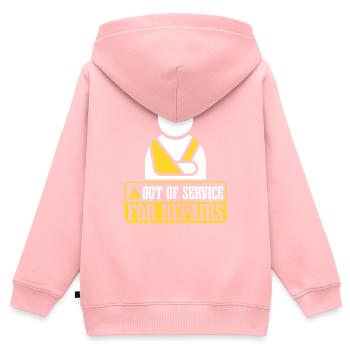 Außer Betrieb für Reparaturen - Kinder Premium Organic Zip Hoodie - Rosa - Hinten - AI Model Kid Female (0cm)