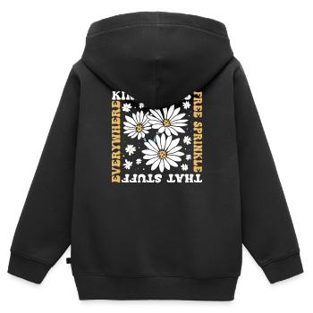 La gentillesse est gratuite, saupoudrez ce truc partout - Sweat Premium à capuche zippé enfant bio - noir - Dos - AI Model Kid Male (0cm)