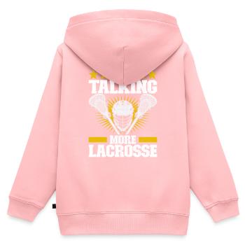 Lacrosse - Sweat Premium à capuche zippé enfant bio - rose - Dos - AI Model Kid Female (0cm)