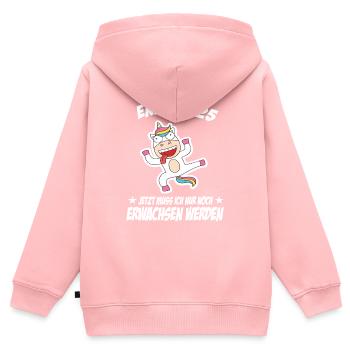 25 Geburtstag Positive Sprüche Zum 25 geburtstag - Kinder Premium Organic Zip Hoodie - Rosa - Hinten - AI Model Kid Female (0cm)