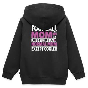 Table Soccer Player Mom Women Foosball Mother - Kinder Premium Organic Zip Hoodie - Schwarz - Hinten - AI Model Kid Male (0cm)