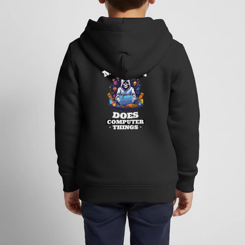 Mein Beta macht Computerdinge Programmierer Kinder Premium Organic Zip Hoodie