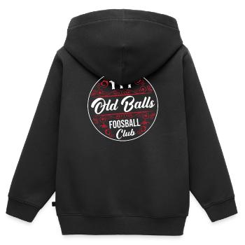 Funny Old Balls Foosball Club Table Soccer Player - Kinder Premium Organic Zip Hoodie - Schwarz - Hinten - AI Model Kid Male (0cm)