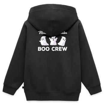 Coordonnatrice marketing Boo Crew Costume d’Halloween - Sweat Premium à capuche zippé enfant bio - noir - Dos - AI Model Kid Male (0cm)