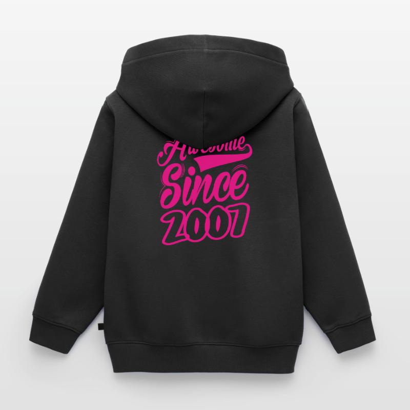 Génial depuis 2007 Sweat Premium à capuche zippé enfant bio