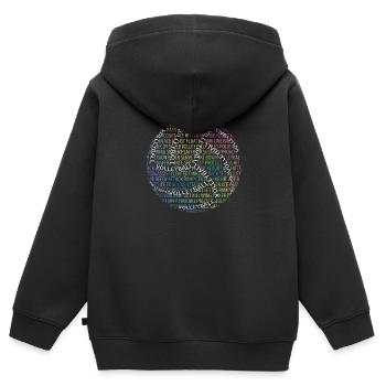Niedliche Volleyball Design Silhouette Team Sport - Kinder Premium Organic Zip Hoodie - Schwarz - Hinten - AI Model Kid Male (0cm)
