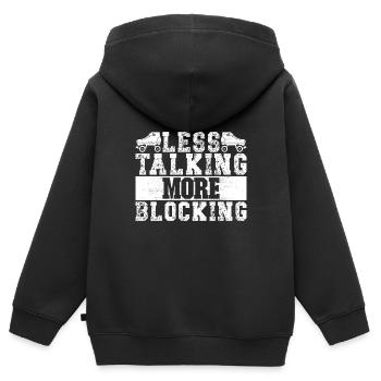 Roller Derby - Kinder Premium Organic Zip Hoodie - Schwarz - Hinten - AI Model Kid Male (0cm)