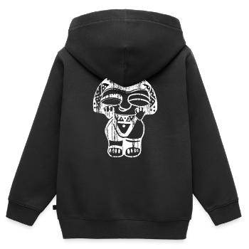 Taino Taina Mondgöttin Taina Puerto Rico Boricua - Kinder Premium Organic Zip Hoodie - Schwarz - Hinten - AI Model Kid Male (0cm)