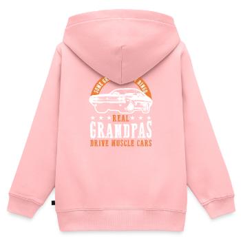 Muscle Cars Klassiker Retro Hotrod Oldtimer - Kinder Premium Organic Zip Hoodie - Rosa - Hinten - AI Model Kid Female (0cm)