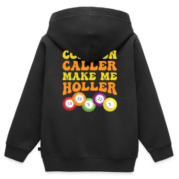 Bingo Bingo Spieler Altenheim Bingo Party - Kinder Premium Organic Zip Hoodie - Schwarz - Hinten - AI Model Kid Male (0cm)