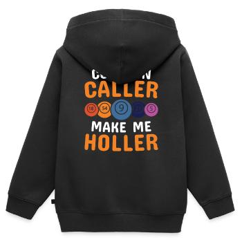 Bingo Bingo Spieler Altenheim Bingo Party - Kinder Premium Organic Zip Hoodie - Schwarz - Hinten - AI Model Kid Male (0cm)