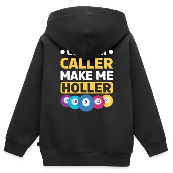 Bingo Bingo Spieler Altenheim Bingo Party - Kinder Premium Organic Zip Hoodie - Schwarz - Hinten - AI Model Kid Male (0cm)