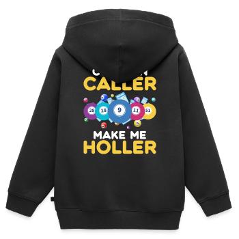 Bingo Bingo Spieler Altenheim Bingo Party - Kinder Premium Organic Zip Hoodie - Schwarz - Hinten - AI Model Kid Male (0cm)