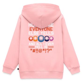 Bingo Bingo Spieler Altenheim Bingo Party - Kinder Premium Organic Zip Hoodie - Rosa - Hinten - AI Model Kid Female (0cm)