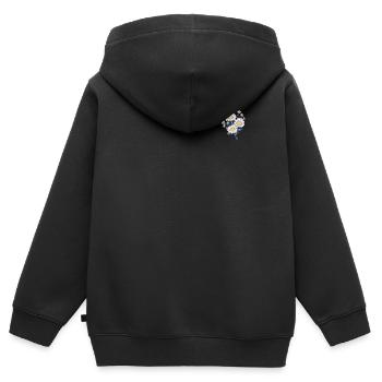 Aufnäher Gänseblümchen Blume Humor Neuheit Blumen Liebhaber - Kinder Premium Organic Zip Hoodie - Schwarz - Hinten - AI Model Kid Male (0cm)