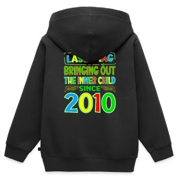 Laser Tag Bringing Out The Inner Child Years Old - Kids Premium Organic Zip-up Hoodie - black - Back - AI Model Kid Male (0cm)