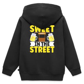 Limonade Limonadenstand - Kinder Premium Organic Zip Hoodie - Schwarz - Hinten - AI Model Kid Male (0cm)