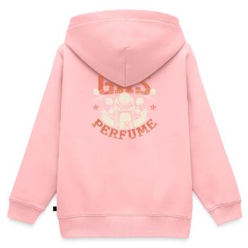 Gas ist mein Parfüm - Kinder Premium Organic Zip Hoodie - Rosa - Hinten - AI Model Kid Female (0cm)