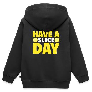 Limonade Limonadenstand - Kinder Premium Organic Zip Hoodie - Schwarz - Hinten - AI Model Kid Male (0cm)