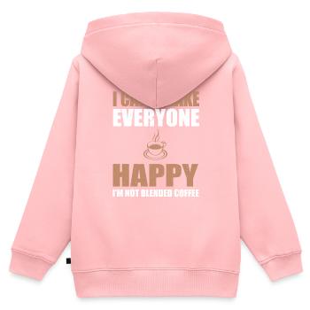 Great Blended Coffee Lover Costume - Kids Premium Organic Zip-up Hoodie - rose - Back - AI Model Kid Female (0cm)