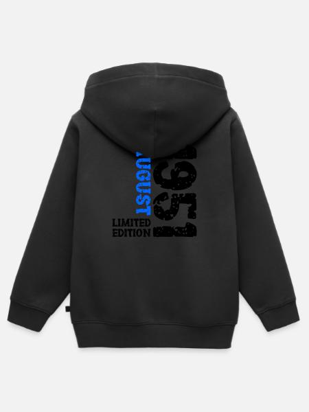 1951 August Limited Edition 72. Geburtstag Outfit - Kinder Premium Organic Zip Hoodie - Schwarz