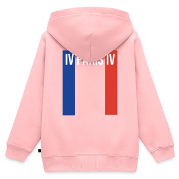 Paris IV Hôtel de Ville Paris - Kinder Premium Organic Zip Hoodie - Rosa - Hinten - AI Model Kid Female (0cm)
