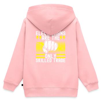 Electrician Electronics Technician - Kids Premium Organic Zip-up Hoodie - rose - Back - AI Model Kid Female (0cm)