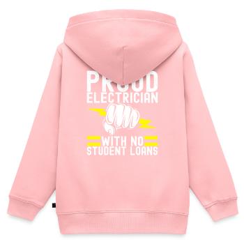 Electrician Electronics Technician - Kids Premium Organic Zip-up Hoodie - rose - Back - AI Model Kid Female (0cm)