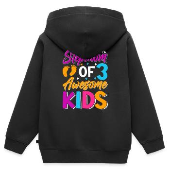Stepmother Mother's Day Stepmom Mother - Kids Premium Organic Zip-up Hoodie - black - Back - AI Model Kid Male (0cm)