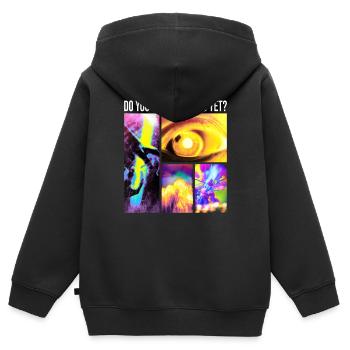 Ressentez-vous encore quelque chose - Sweat Premium à capuche zippé enfant bio - noir - Dos - AI Model Kid Male (0cm)