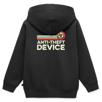 Anti Theft Device Funny Gearbox Manual - Kids Premium Organic Zip-up Hoodie - black - Back - AI Model Kid Male (0cm)