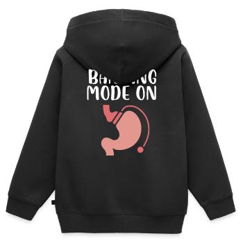 Banding mode on gastric banding - Kids Premium Organic Zip-up Hoodie - black - Back - AI Model Kid Male (0cm)